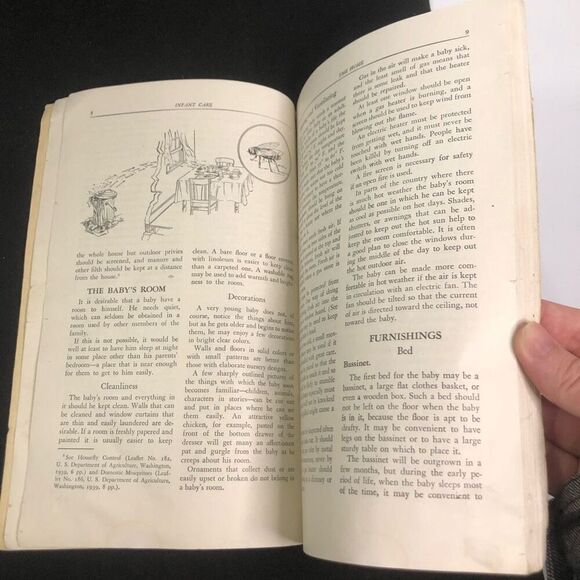 infant care health booklet vintage 1945 federal security agency ohio as is - Picture 9 of 13